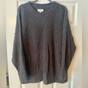 Aerie oversized gray sweater super size size small